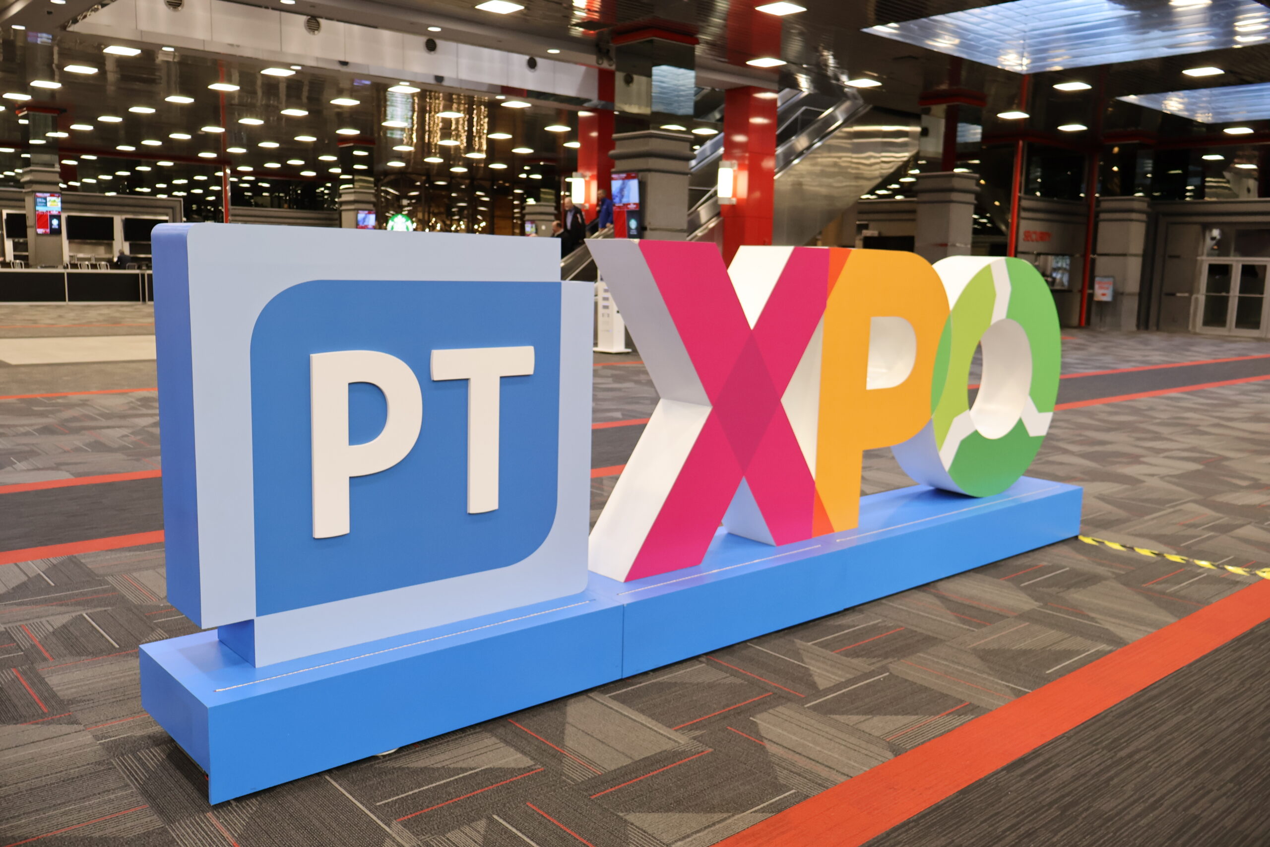 PTXPO 2026 event sign at the convention center