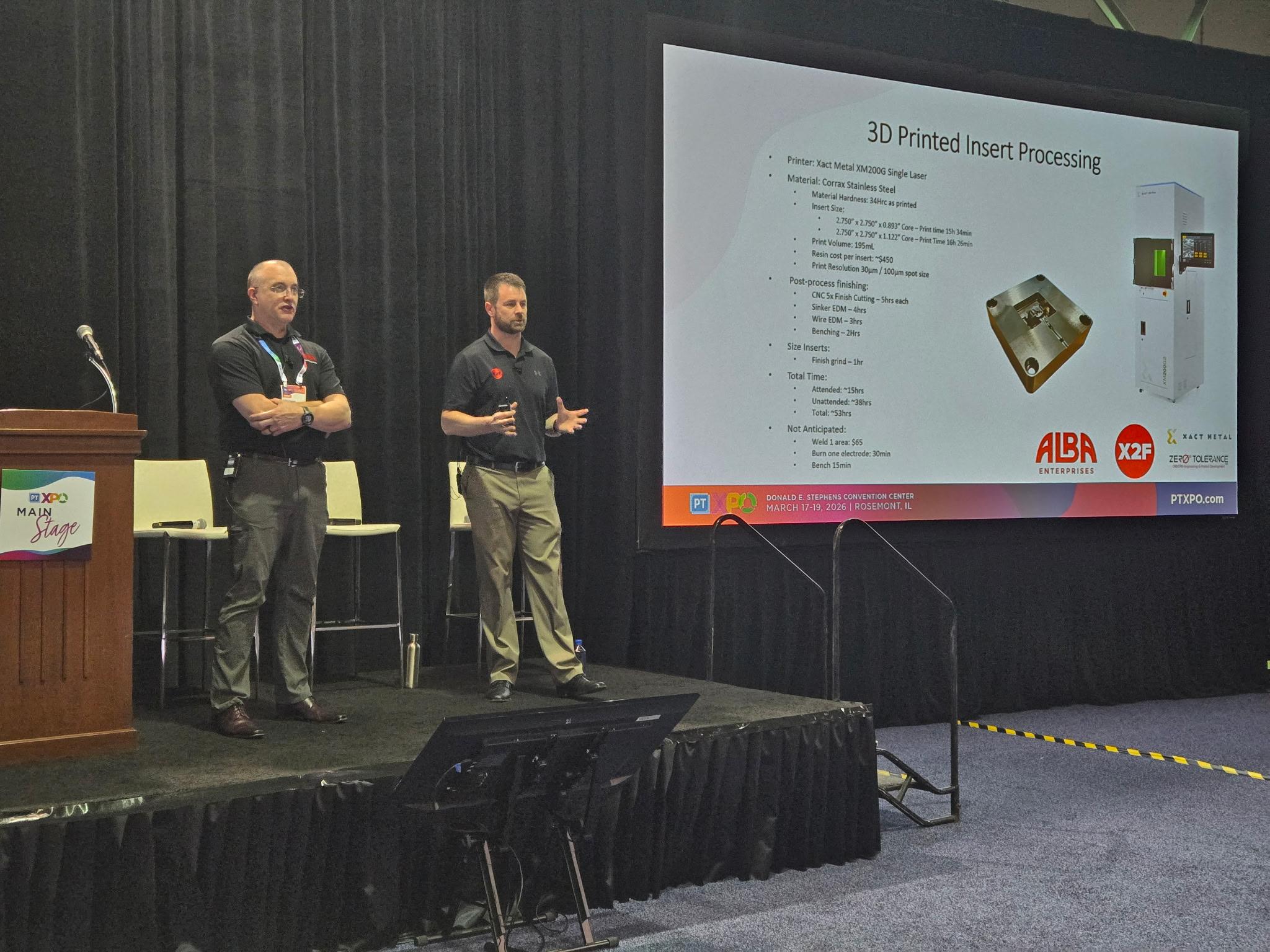 Ken Jacob and Rich Oles presenting on rapid product development at PTXPO 2026